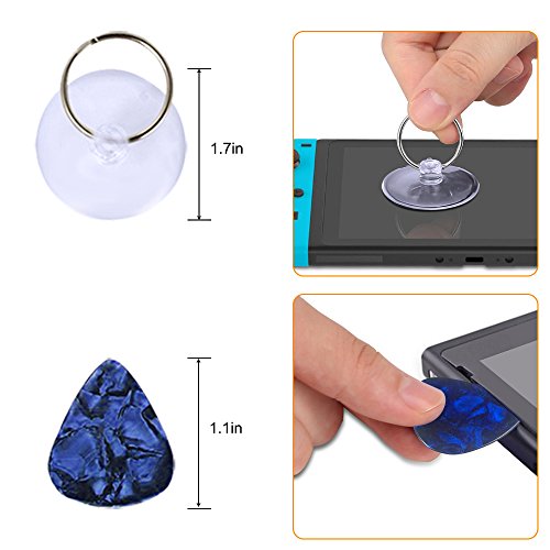 DanziX Triwing Screwdriver for Nintendo, Professional Security Game Bit Set of 11 Repair Tools for New 3DS/Wii/NES/SNES/DS Lite/GBA + 2 Suckers + 1 Tweezers + 1 Clean Cloth + 1 Storage Box- Pack of 16