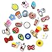 URSDX 30/50/100-Piece Cartoon Random Shoe Accessory Set - Fashionable, Cool, and Cute Styles - PVC Material - Suitable for Decorating Sandals and Shoes (100)