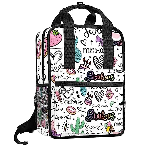 Sac à dos d'été pour garçons multicolore à bretelles ajustables