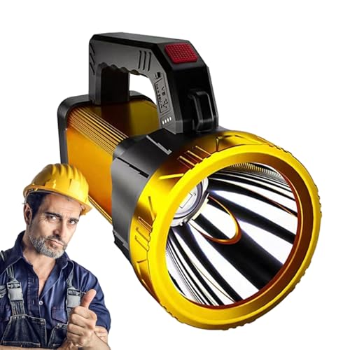 reflector al aire libre, linterna de luz fuerte,Reflector de linterna portátil para exteriores - Linterna de seguridad nocturna para uso en interiores y exteriores de largo alcance para exploración, m