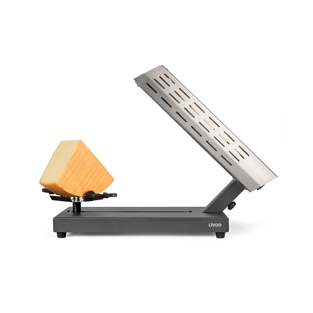 Macchina Per Raclette Tradizionale - Livoo - Doc314 - 600w - Da 6 A 8 Persone - Portaformaggio Scorrevole E Rimovibile, 360? - 2 Spatole