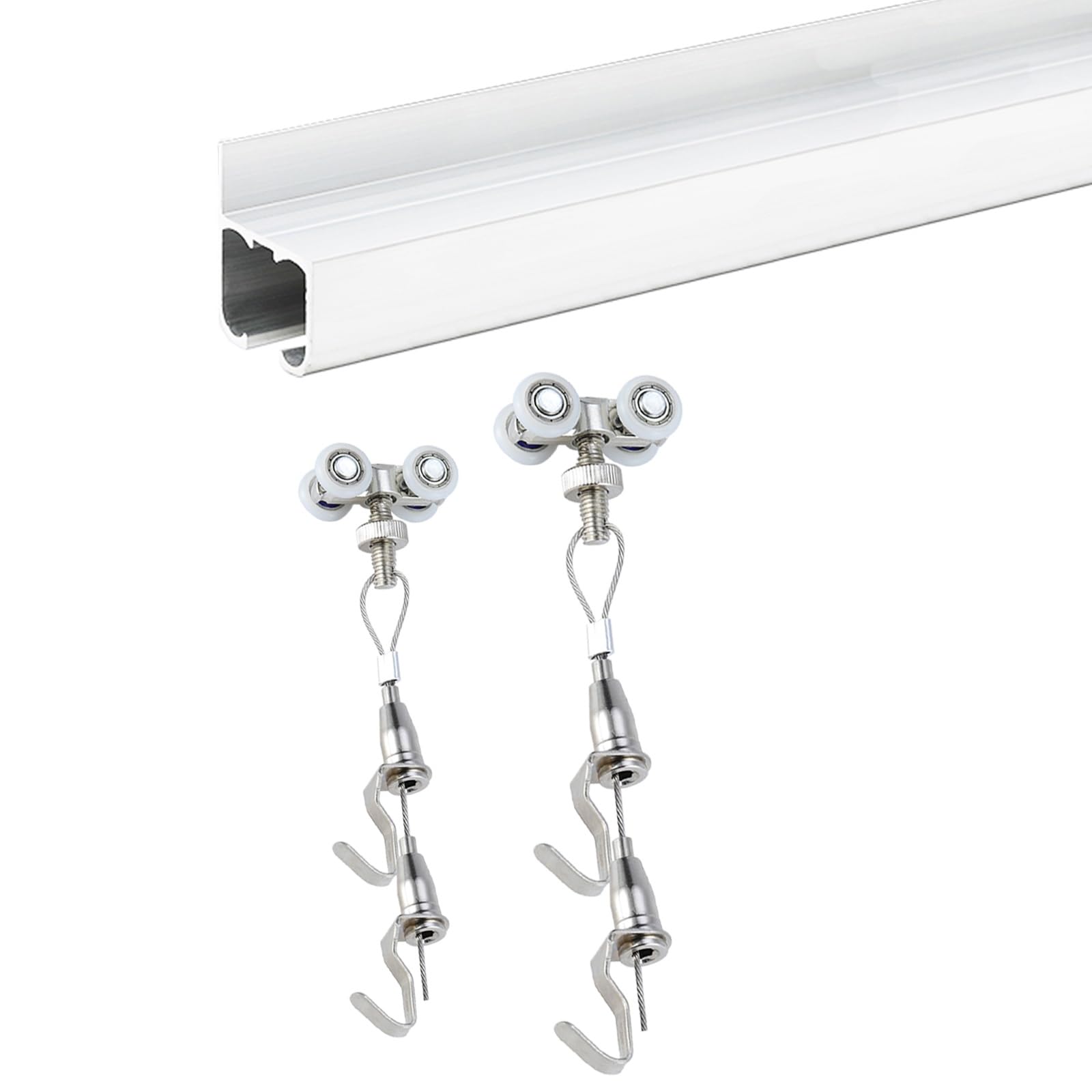 Système de suspension for cimaises en aluminium pour salon et bureau moderne