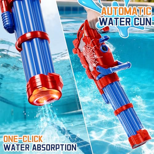 Pistolet à eau électrique Gatling enfant avec sons et LED - 4