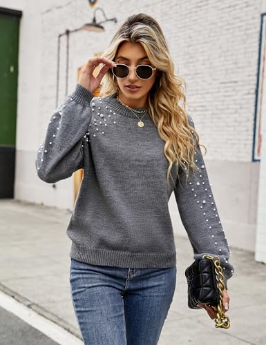 Blooming Jelly 2920580407AU1 Women'S Chunky Sweater Crewneck Sweatshirt Knit Lantern Sleeve Oversized Pullover Sweater thumb #1