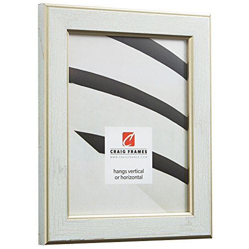 Craig Frames Crackle Picture Frame, 8 X 12 Inch, Cracked White And Gold #TOP1