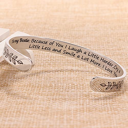 Btysun Bracelets for Women Mothers Day Bracelet Gifts from Daughter Inspirational Gifts for Women Graduation Gifts for Her Motivational Birthday Cuff Bangle Friendship Personalized Mantra Jewelry…