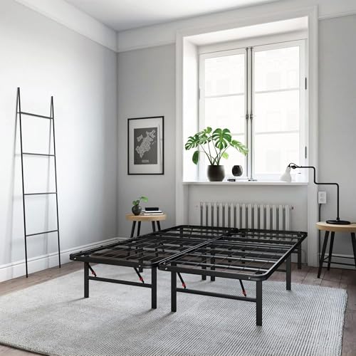 Image of Hercules Folding Metal Bed Frame, 14 Inch Platform Mattress Foundation, Full