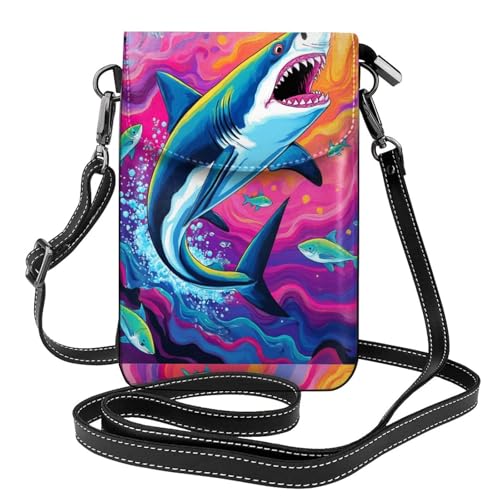 RFID Protected Crossbody Phone Wallet, Soft Leather Flip Organizer for Gym Locker & Yoga Class Essentials