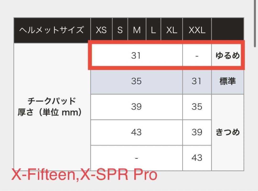 Amazon.co.jp: X-Fifteen TYPE-P チークパッド 31mm 全サイズ共通
