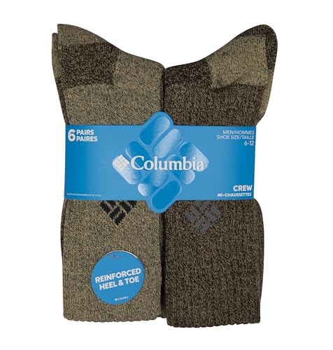 Columbia Men's Moisture Control Crew Socks 6-Pack3