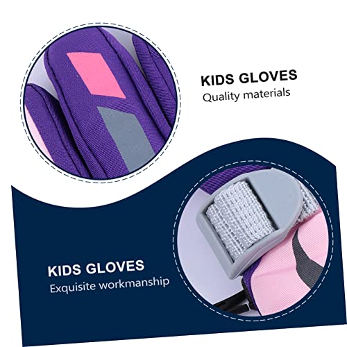 Holibanna 1 Par Luvas Motocross Luva De Montanhismo Luva De Esqui Prancha De Snowboard Crianças Esqu