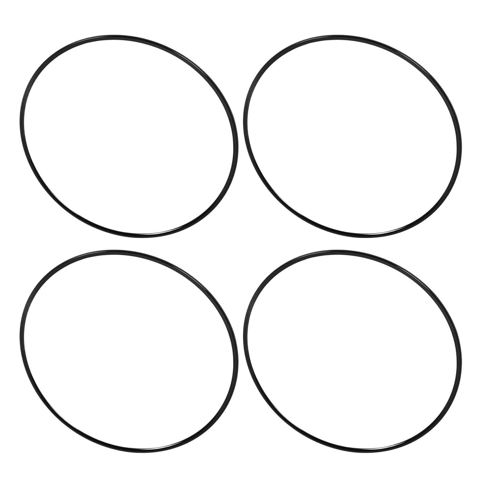 KIMISS Set 4 Pezzi di Cerchi in Lega di Alluminio 18 Pollici con Strisce di Protezione Autoadesive e Decorazioni Decorative per Ruota (Black)