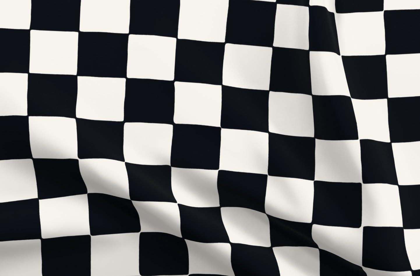 Spoonflower Fabric - Retro Checkerboard Check Square Black Checker White 90S Y2K Printed on Minky Fabric by The Yard - Sewing Baby Blankets Quilt Backing Plush