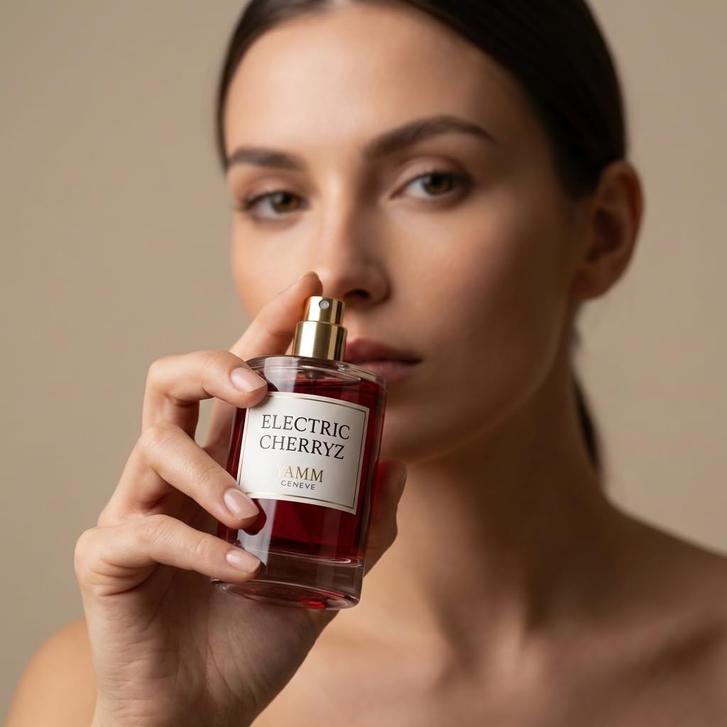Electric Cherryz | Extrait de Parfum 50 ml | Unisex Duft | Schwarze Kirsche, Mandel & Vanille – Gourmand, Fruchtig & Verführerisch | Lang anhaltend