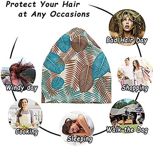 Whegvyi Women's Slouchy Beanie Blue Paisley Chemo Caps Soft Sleep Headscarf Headwear Cancer Hats For Mens Adults #TOP2
