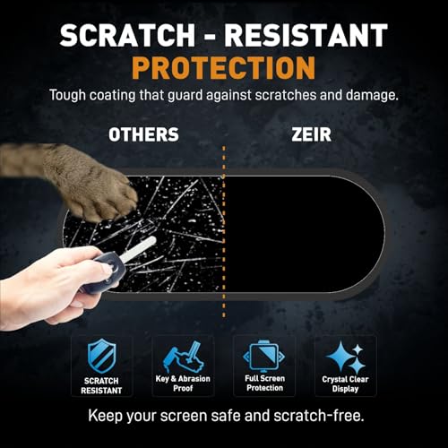 Image of ZEIR [3 PACK Screen Protector For TATA NEXON 2026 Facelift - PURE+ & Pure PLUS S - 4 INCH INSTRUMENT CLUSTER + STEERING + Manual Button AC GUARD | Car Display Guard Accessories [Not Tempered Glass]