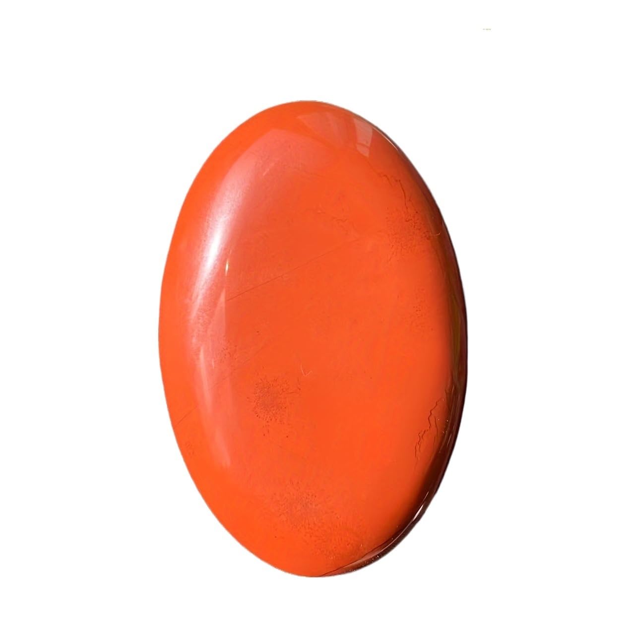 AARTERZZA 1pc 90-100g Red Jasper Palm Stone Polished Crystal Oval