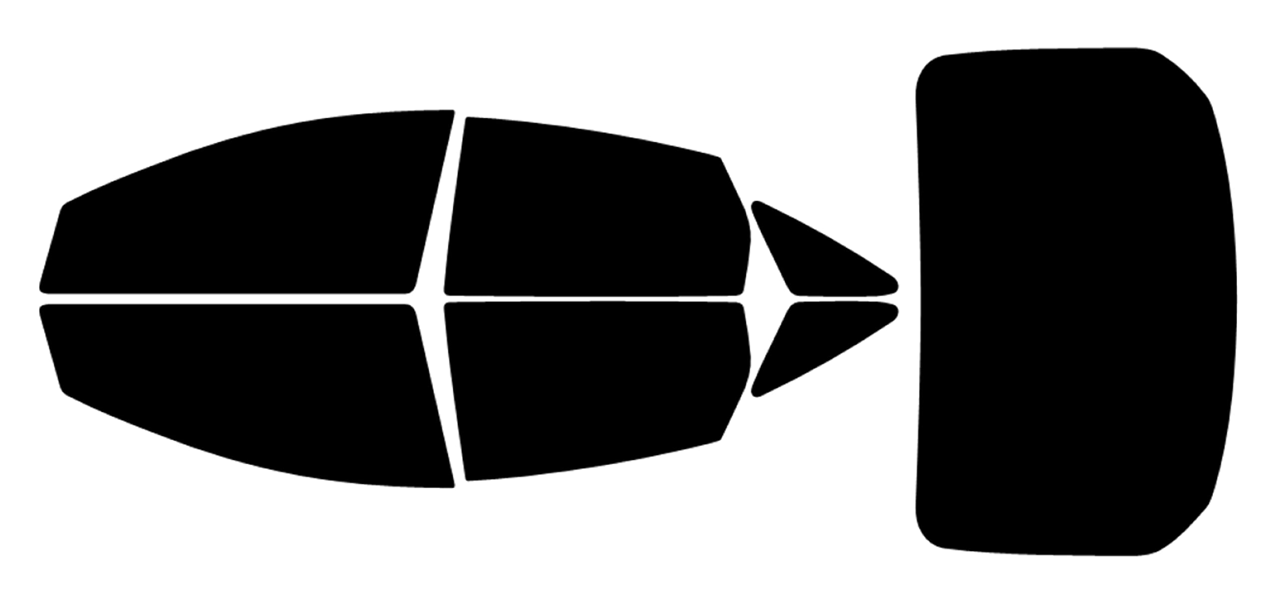 True Line Automotive Window Tint Film for Ford Focus Sedan 2012-2018 - Compatible Pre Cut Tint for All Side and Back Windows