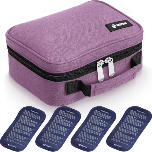 Image of AUVON Large Insulin Cooler Travel Case, 4x160g for Longer Cooling Effect