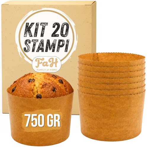 FAH - Stampo per Panettone Alto 750 gr, 20pz