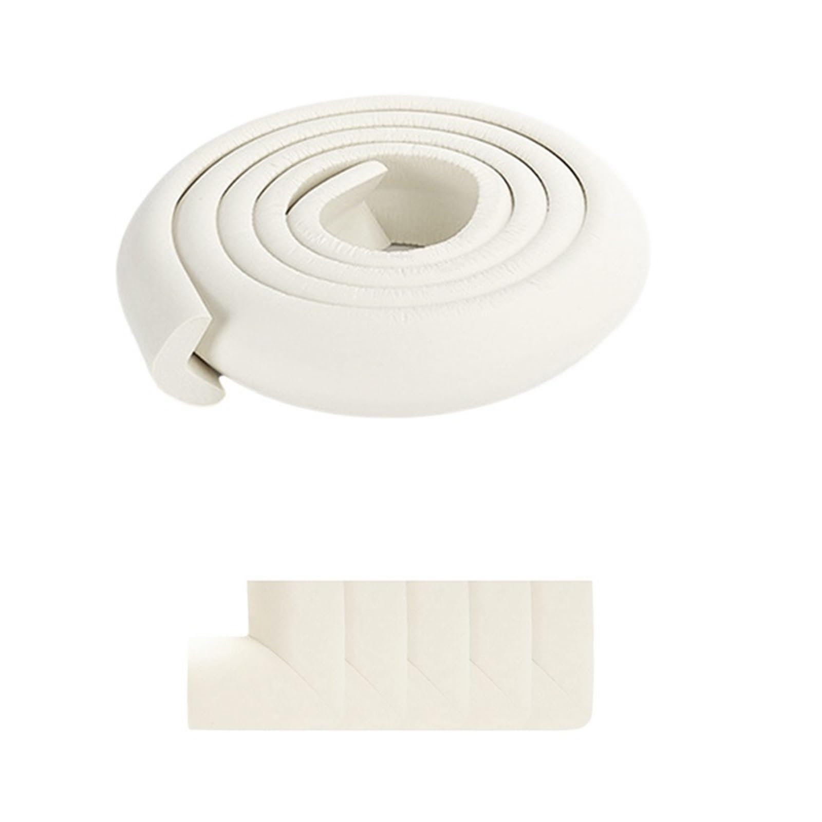 Protector Esquinas Bebe Tira Protectora de Borde de Mesa de Seguridad Suave de 2 m, Tira anticolisión for Esquinas del hogar Protector Enchufes para Bebes(White Set)