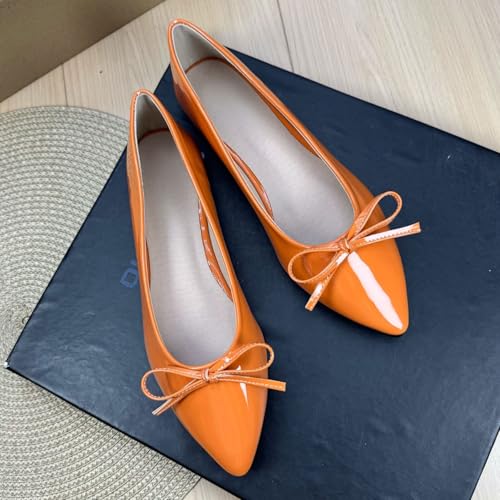Stunner Women's Pointy Toe Bowtie Bowknot Shoes Slip on Fashion Comfort Formal Dressy Ballets Flats2