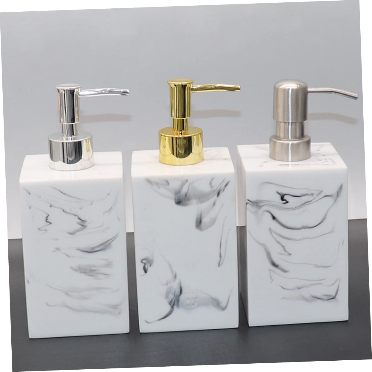 Mipcase 10pezzi Dispenser Per Sapone e Lozioni Alta Qualità Da Pompetta Dosatore Per Bagno Facile Da Usare Resistente Installazione Accessorio Per Bottiglie Per Shampoo e Prodotti Per La