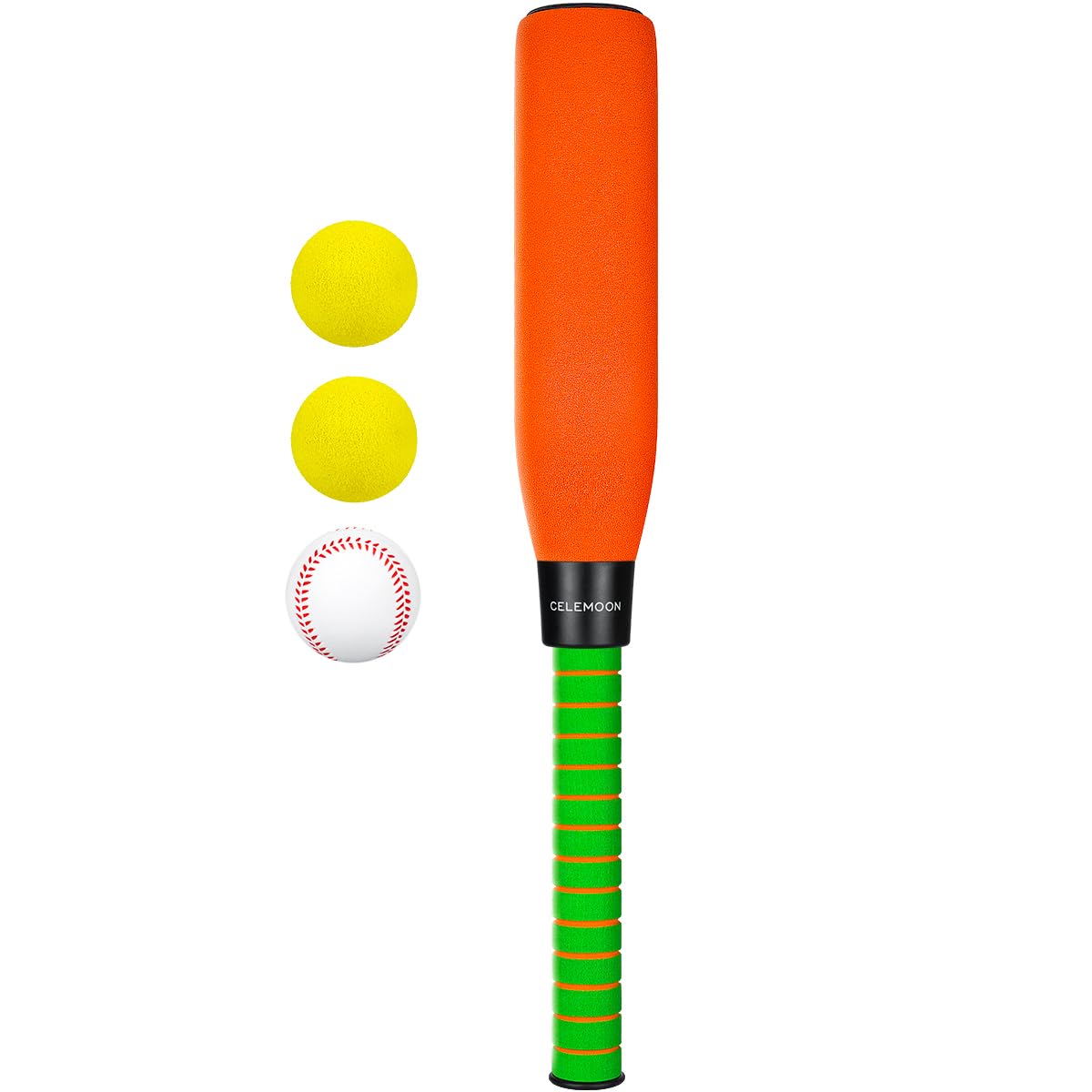 CeleMoon 22 Inch Soft Foam Kids Baseball Bat Set with Balls | Gift Toys for Children Toddlers Boys Girls Age 3-5-8 Outdoor Indoor Sport T Ball Game