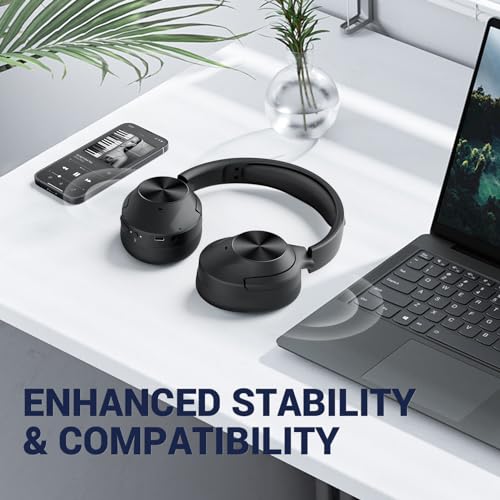 Image of E7 Wireless Bluetooth Headphones with Rich Bass, Clear Calls, Bluetooth 5.0, 30 Hours Playtime, Comfort Fit