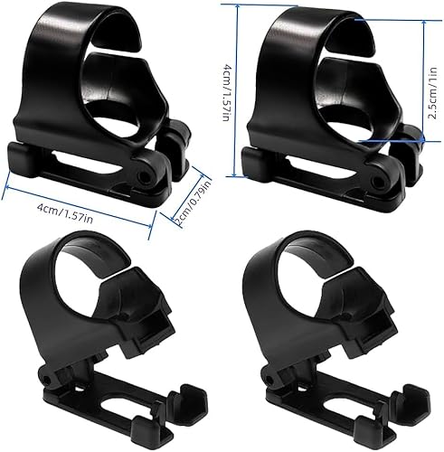 Miniatura 2 de Paquete de 8 soportes universales de plástico para buceo, con clip de tubo de esnórquel, buceo, buceo, esnórquel, correa de silicona para máscara de