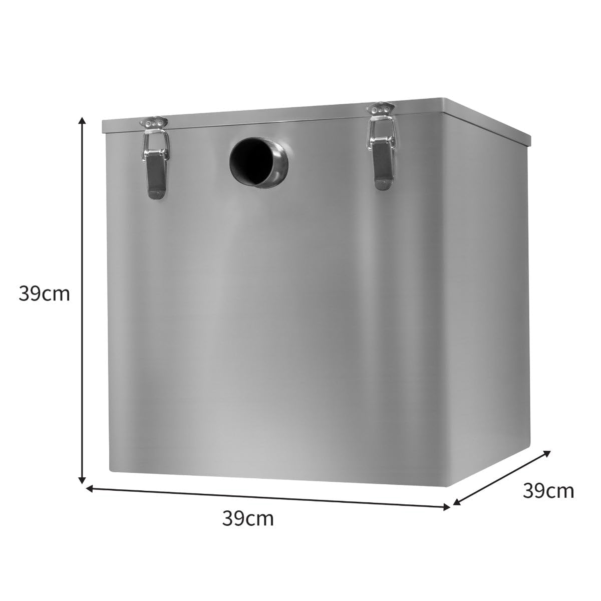Séparateur de Graisse Commecial 60L en Acier Inoxydable Récupérateur Bac piège à Graisse - Sous Evier - Elimine les déchets de vos eaux - Parfait pour Restaurant, Bar, Cuisine HORECA CHRD
