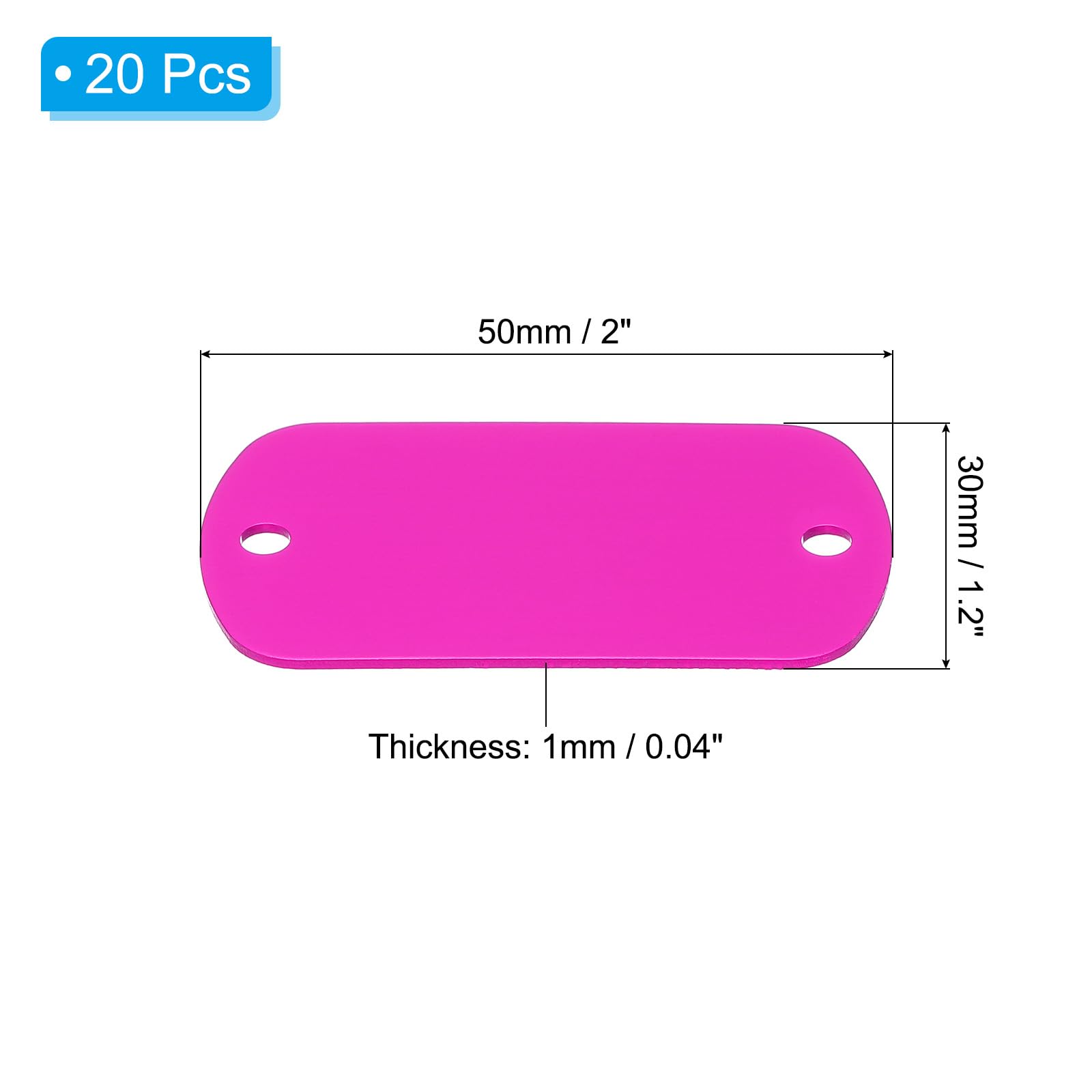 PATIKIL 20pcs Metal Stamping Blanks - Image 2