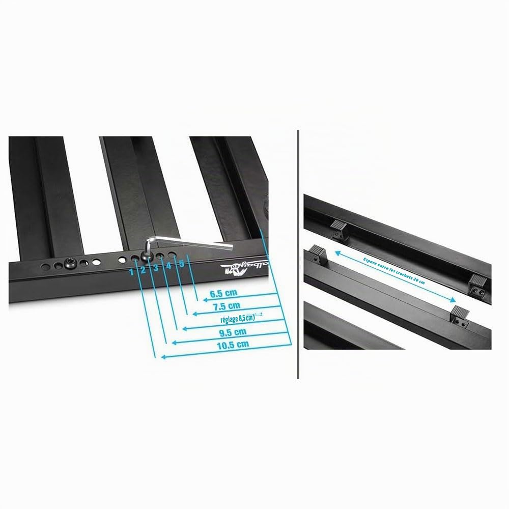 Palmer PEDALBAY® 60 - Pedalboard variable avec housse de transport matelassée 60cm