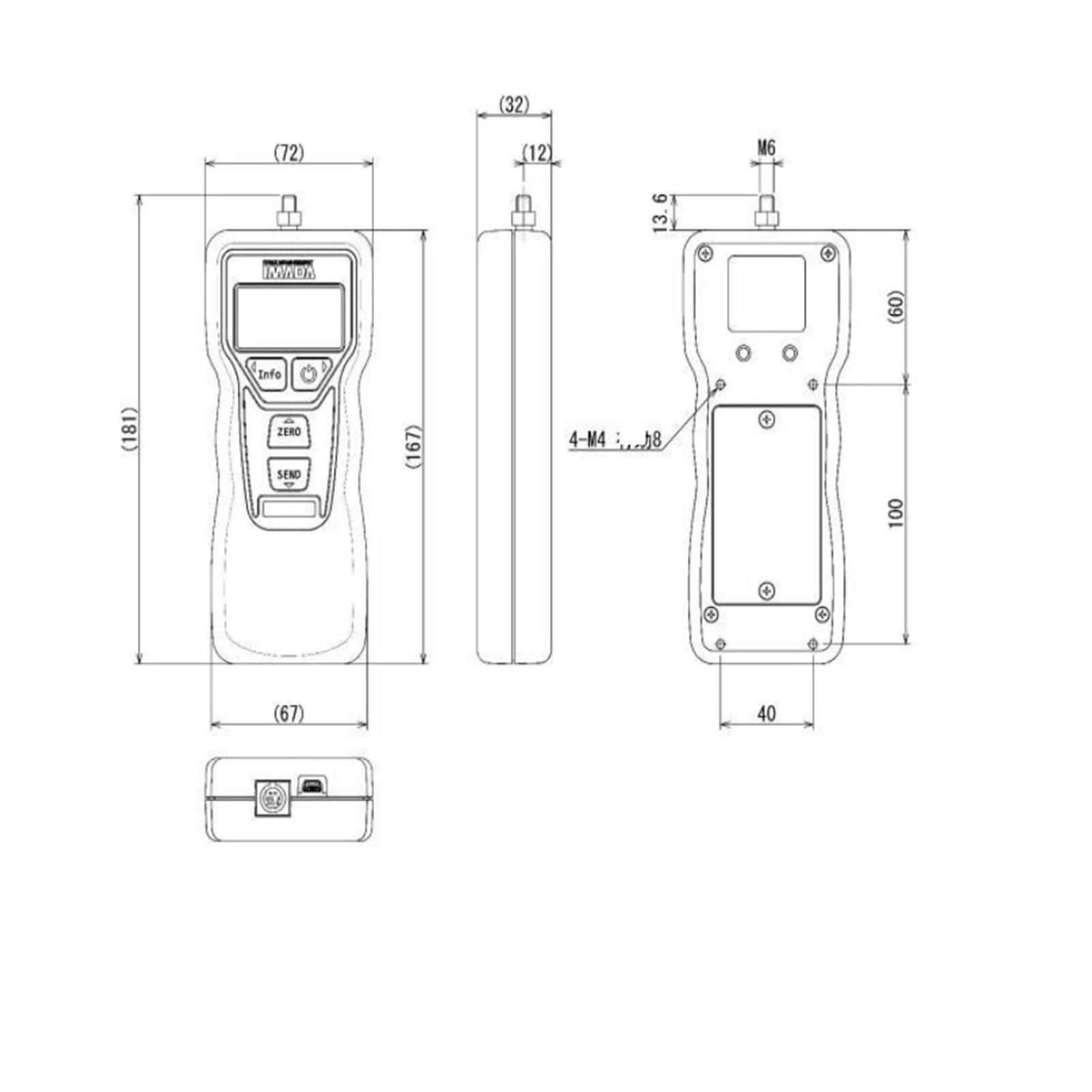 Dynamometr, Cyfrowy miernik siły nacisku DSV-2N DSV-5N DSV-20N DSV-50N Precyzyjny tester napięcia(DSV-5N)