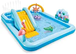 INTEX Piscina Playground Aventura na Floresta 493L - Retangular Multicolorido - 216 Litros - Criança