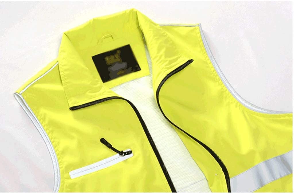 ApuaVireo&Co chalecos alta visibilidad, Chaleco reflectante de seguridad for actividades nocturnas al aire libre o disfraz de trabajador de la construcción.