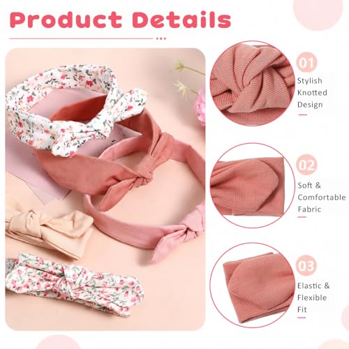 Image of SNOWIE SOFT Baby Headbands Soft Stretchy Baby Girl Bows Newborn