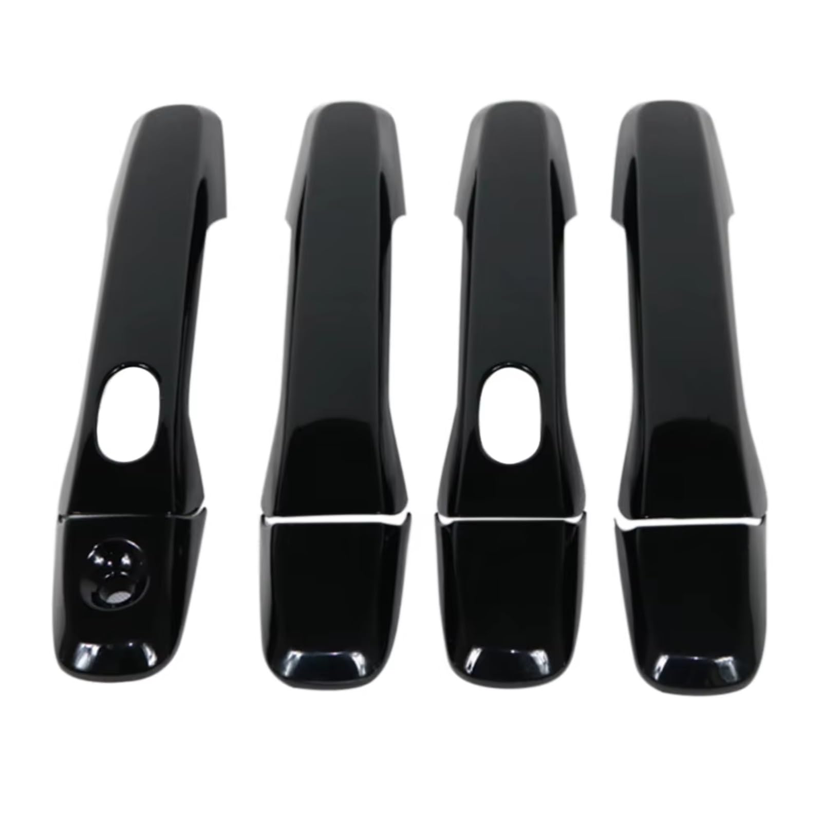 Qdzvalumv One Color Car Door Handles Cover Shell Compatible With For Explorer 2011-2018 Car Outer Side Door Handle Cover Trim Front Rear Set Accessories