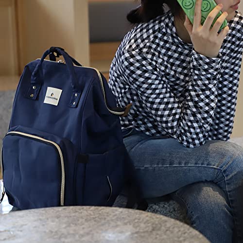 Ramhorn Diaper Bag Backpack Multifunction Waterproof Travel Back Pack for Mom Blue - Thumbnail 3