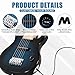 Epetlover 30 Inch Kids Electric Guitar, Complete Beginner Kits with 5W Amplifier, Picks, Gig Bag, Strap, Cable & Accessory Kit for Kids/Girls/Boys/Starters, Blue