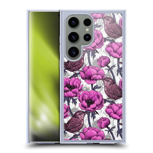 Coque Samsung S24 Ultra 5G MagSafe fleurie en gel souple antichoc
