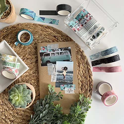 Scrapbooking y diarios creativos con este set de 16 rollos de cinta 4