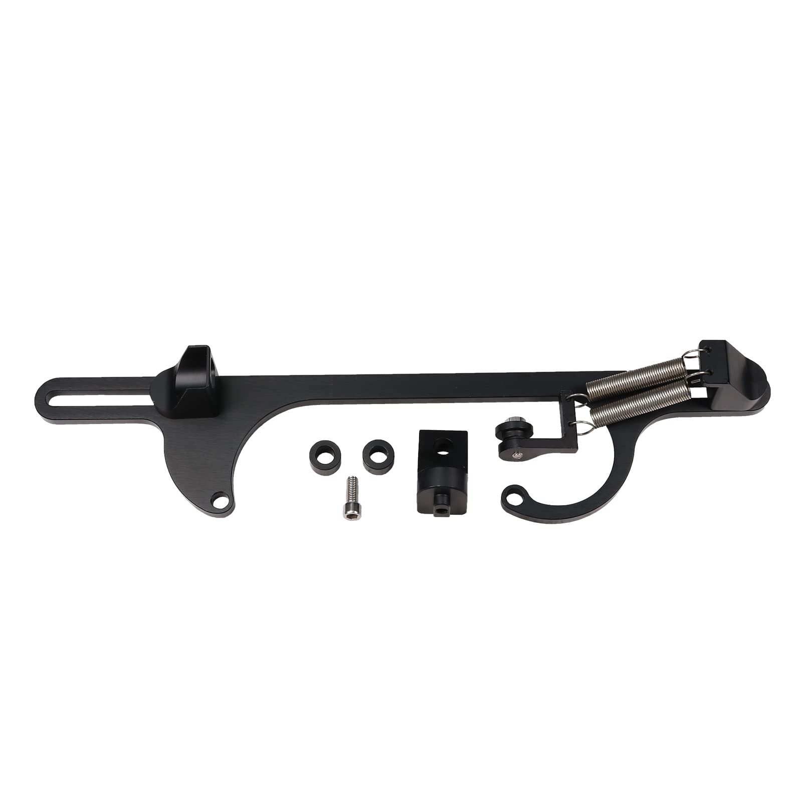 Staffa cavo acceleratore per 4150 4160 Series staffa carburatore regolabile in alluminio (nero)