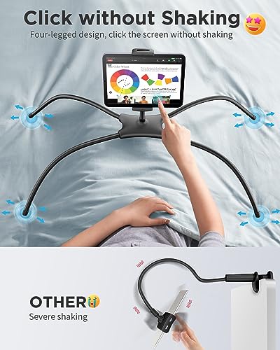 image for SAIJI for iPad Stand Holder Adjustable Tablet Stand for Desk, Portable