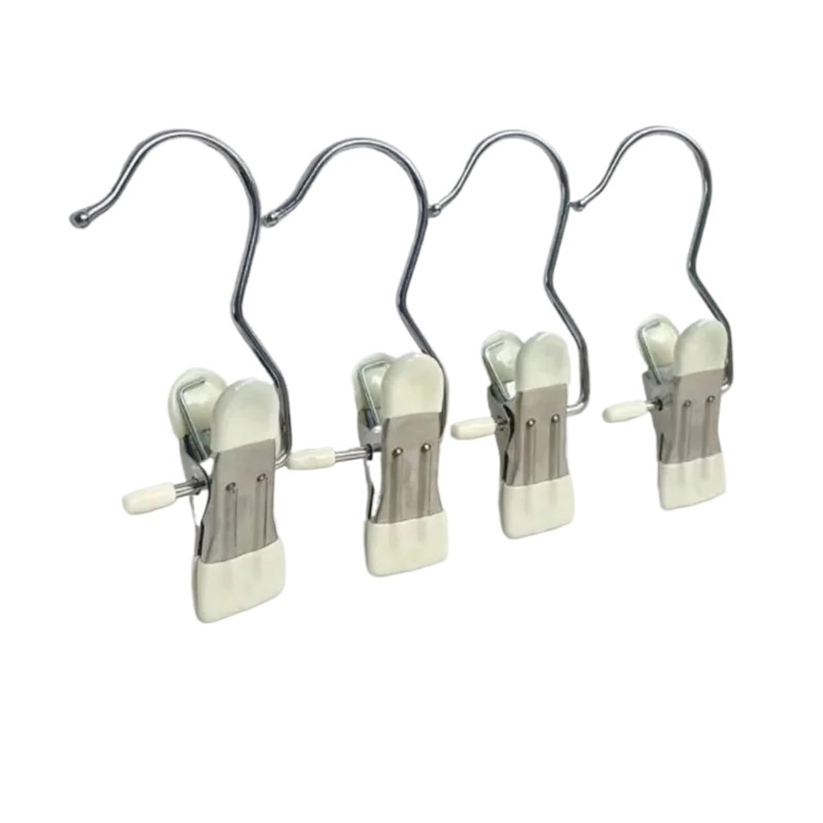 20pcs Pant Hangers with Clips Leggings for Closet Pants Hanging Clip Rubber Coated Holds Organizers and Storage For Home