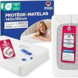 Protection efficace contre les acariens : la housse de matelas s'adapte à tous les types de matelas. Le protège-matelas imperméable est idéal pour les personnes allergiques.