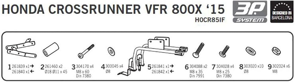 Shad ML_711.03.84 Pannier Fitting Kit