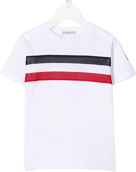 Amazon | [MONCLER(モンクレール)] 半袖 トリコロールメッシュ クルー  