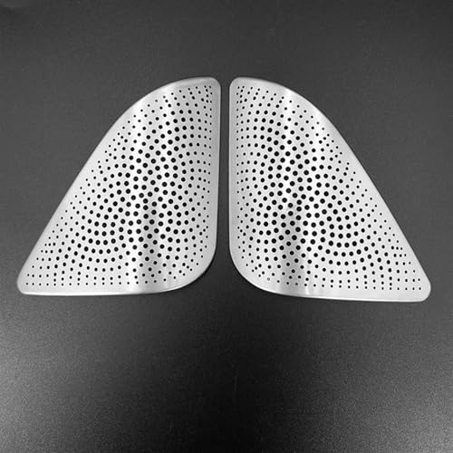 YESKIT Auto Styling A-säule Audio Lautsprecher Net Dekoration Abdeckung Trim Für 3 Serie F30 2013-2019 Innen Zubehör Dekoration