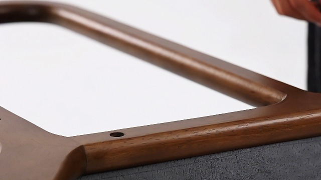 Sillón Mid Century Gris de Madera miniatura 7